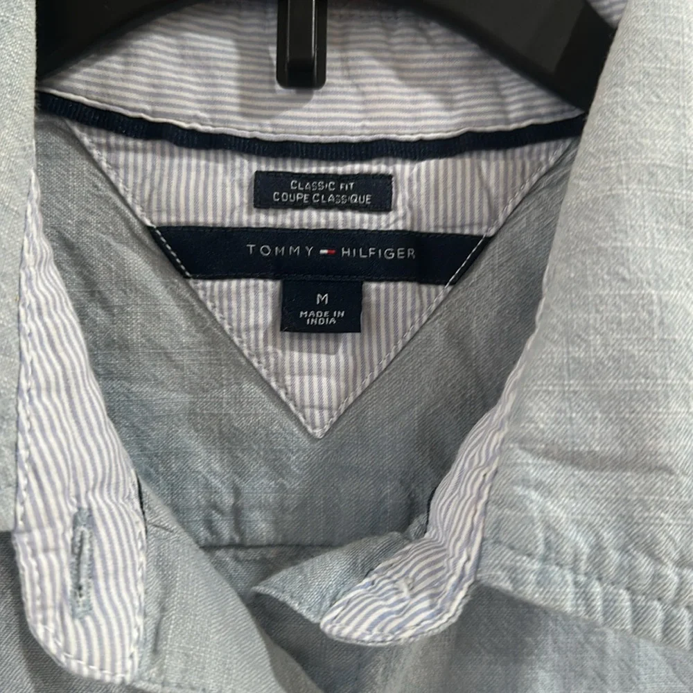 Tommy Hilfiger Classic Denim Button Down Shirt - Picture 2 of 5